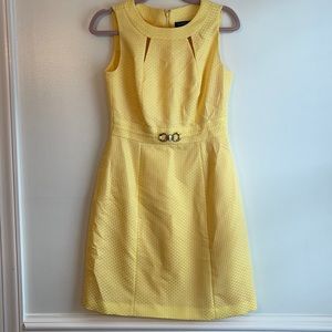 LIKE NEW TAHARI-LEVINE YELLOW DRESS
